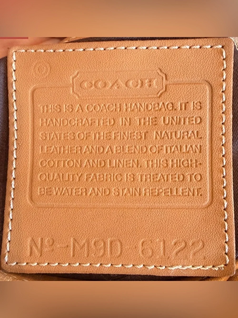 Coach Bleecker Canvas Bucket Tote / Tote Bag Vintage Manufactured December 1999